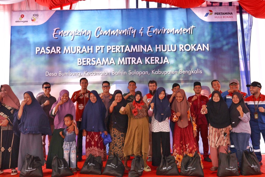 Ringankan Beban Warga, PHR Salurkan 400 Paket Pasar Murah