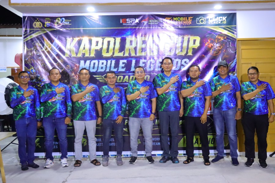 42 Tim Berlaga, Kapolres Cup Mobile Legends Resmi Dibuka Polres Kep. Meranti