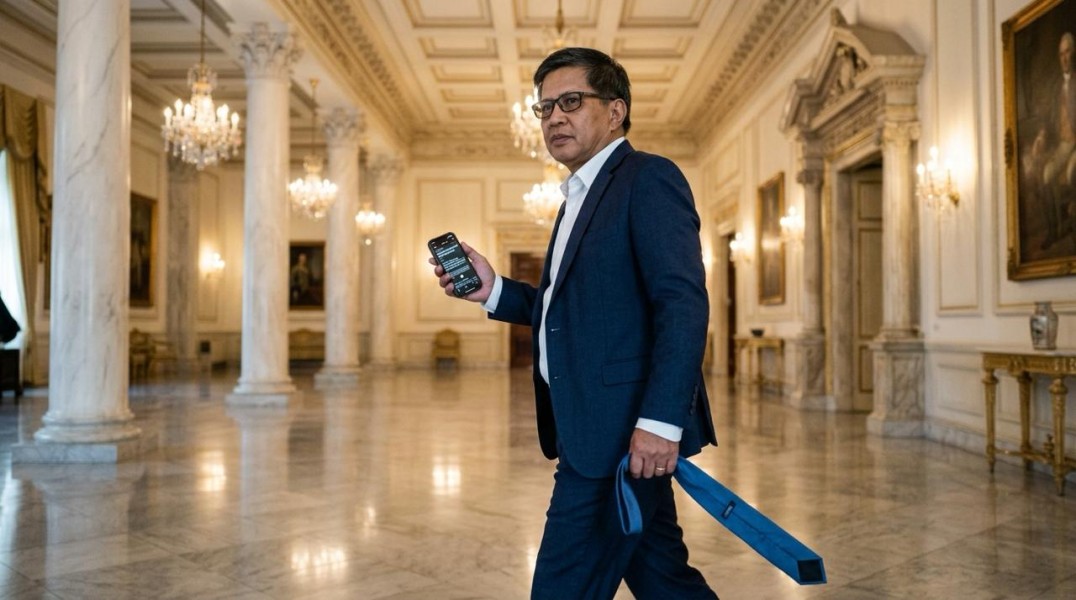 Rocky Gerung Tiba di Istana, Disebut Bakal Jadi Anggota Wantimpres