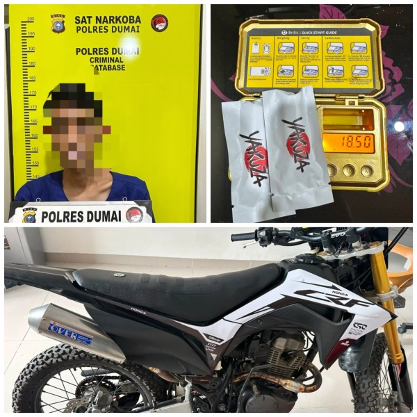 Satresnarkoba Polres Dumai Sita 2 Cartridge Diduga Otomidate Merek Yakuza