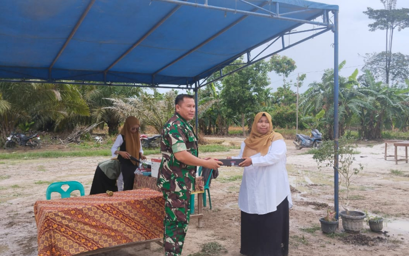 TNI Hadir untuk Pendidikan, Kodim Dumai Serahkan Bangunan SMA N 4 Kelas Jauh Sungai Geniot