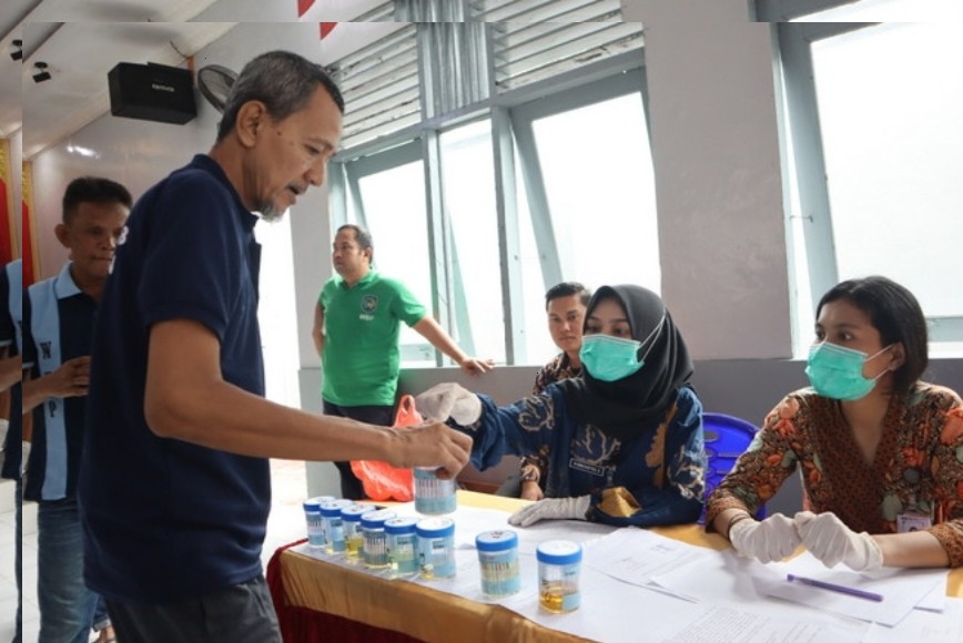 Lapas Kelas IIA Tembilahan Gelar Tes Urine, 525 WBP dan 81 Petugas Dinyatakan Negatif Narkoba