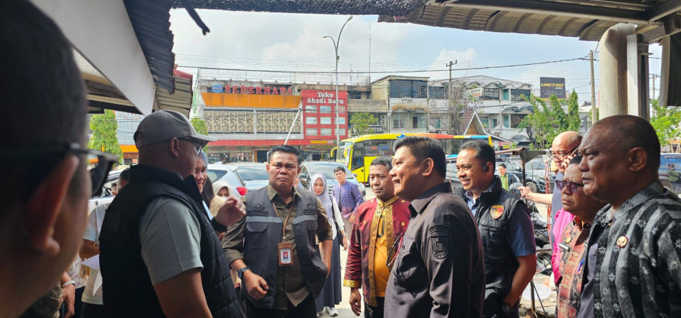 Tim Gabungan Satgas Pangan Polda Riau Sidak Harga Pangan di Pasar dan Ritel di Pekanbaru