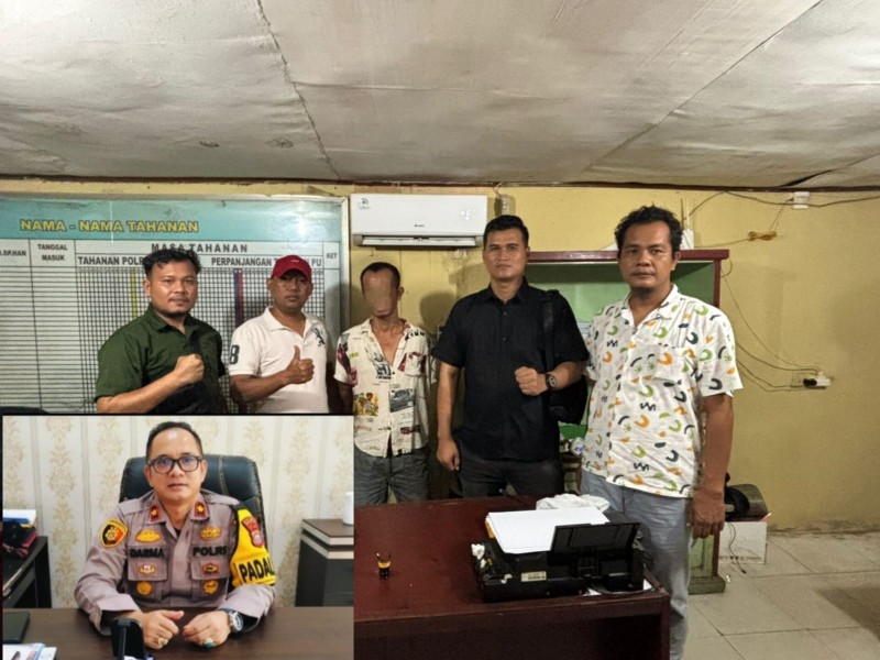 Ditusuk Pecahan Botol Saat Ribut, Pelaku Ditangkap Polsek Kandis Kurang dari 24 Jam di Kampar