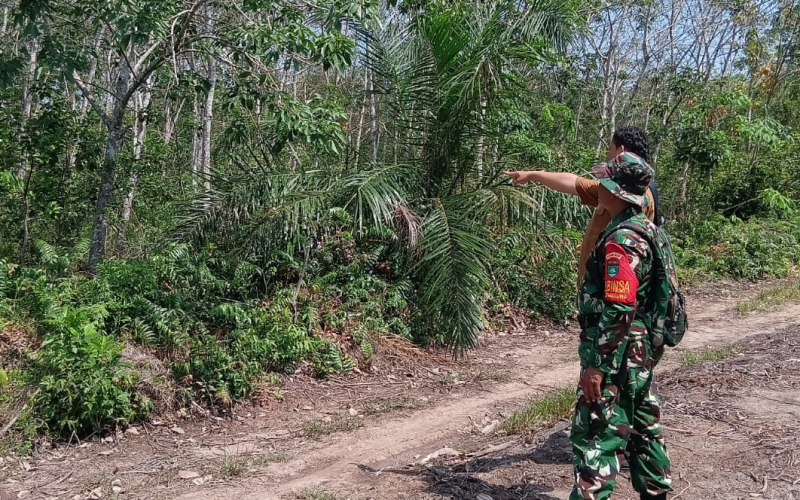 Patroli Karhutla Digelar di Guntung, Dandim Tekankan Larangan Bakar Lahan
