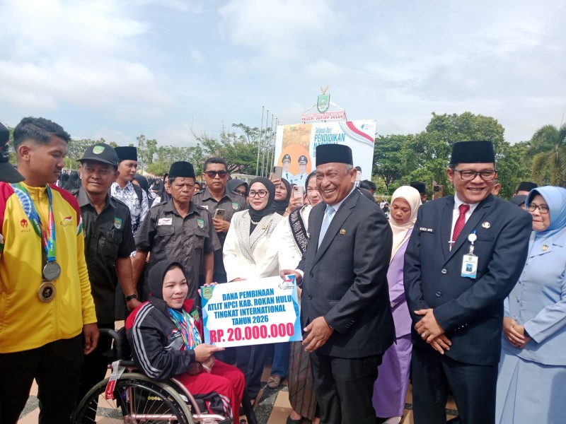 Hardiknas 2026 di Rohul: Dari Upacara Khidmat hingga Apresiasi Atlet Disabilitas Berprestasi