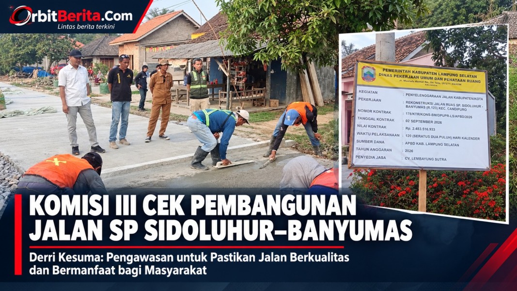 Komisi III DPRD Lampung Selatan Turun Cek Jalan SP Sidoluhur–Banyumas