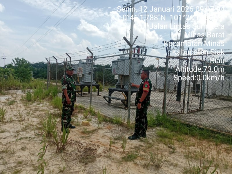 Sertu Sugiarto dan Koptu Akp Hutagalung Laksanakan Patroli Penguatan Binter SKK Migas di Minas Field