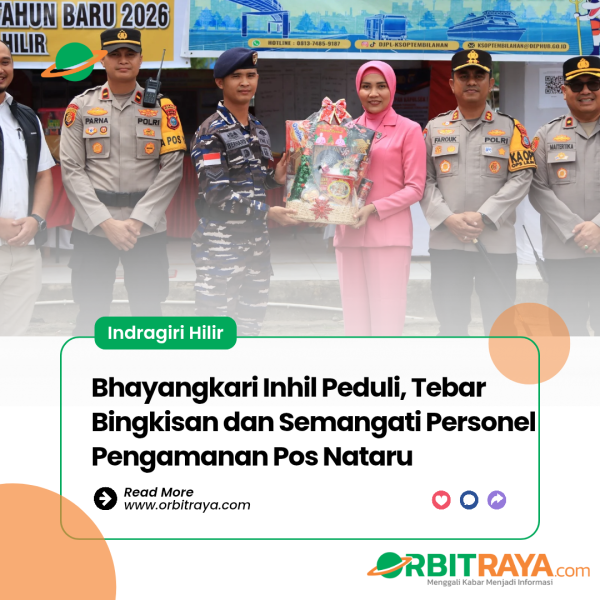 Bhayangkari Inhil Peduli, Tebar Bingkisan dan Semangati Personel Pengamanan Pos Nataru