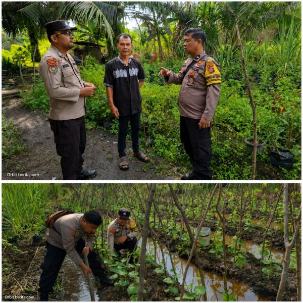 Bhabinkamtibmas,Pastikan Program Ketahanan Pangan di Sungai Sembilan