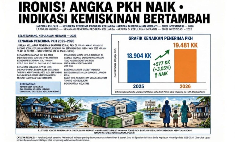 Penerima PKH Meranti Naik, Indikasi Kemiskinan Meningkat