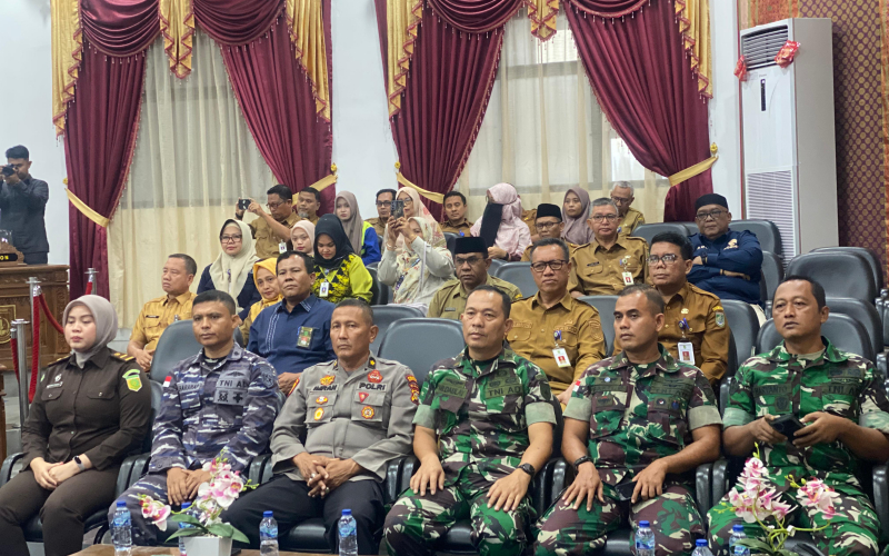 Mewakili Dandim, Danramil 01 Dumai Hadiri Rapat Paripurna KU-APBD dan PPAS 2026