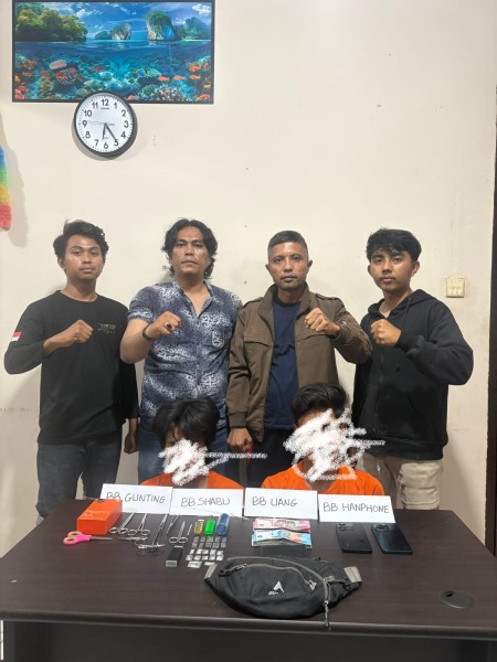 Polsek Enok Kembali Ungkap Kasus Peredaran Sabu, Dua Tersangka Diamankan