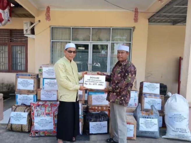 Desa Kepenuhan Timur Galang Donasi untuk Korban Bencana Alam di Sumatra