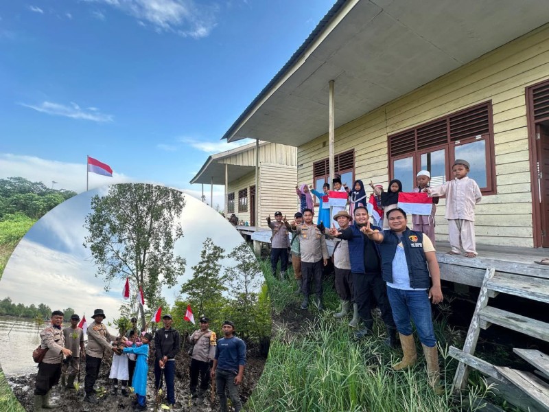 Ekspedisi Merah Putih Polri: Menembus Pelosok Dumai, Menanam Mimpi dan Menjaga Kedaulatan