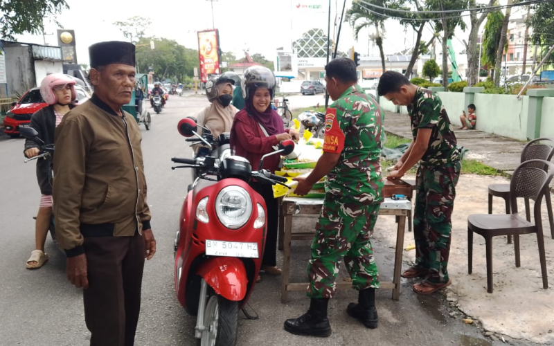 Kodim Dumai Bersinergi dengan Bulog Sukses Gelar Gerakan Pangan Murah