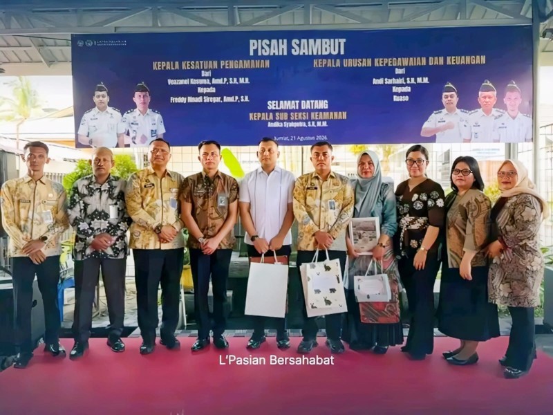Silih Berganti, Lapas Pasir Pangarayan Gelar Pisah Sambut Sejumlah Pejabat