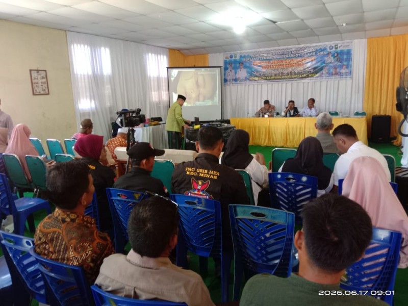 Pemerintah Kampung Minas Barat dan LAN Siak Gencarkan Sosialisasi Bahaya Narkoba di Museum Suku Sakai