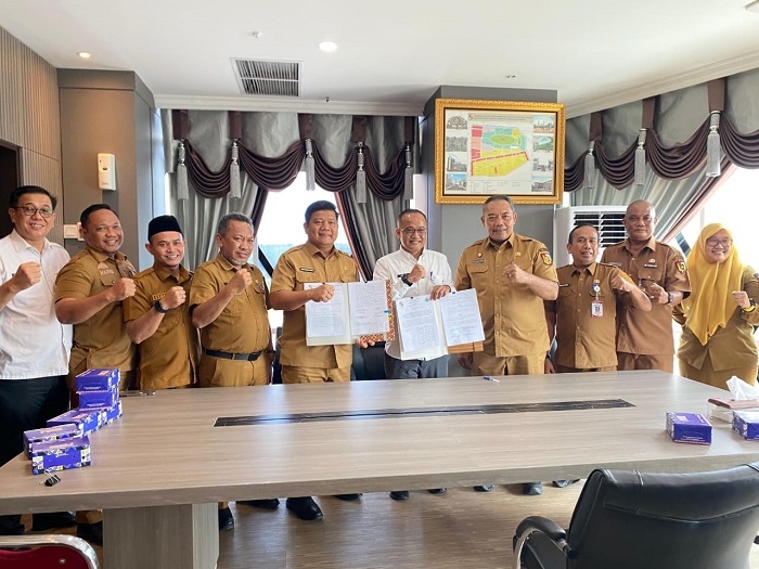 Pemko Pekanbaru Serahkan Pengelolaan Taman Labuai City Walk ke PT. SPP