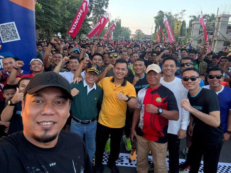 Gelorakan Riau Bhayangkara 2025 dan Hari Bhayangkara ke-79, Polres Inhu Gelar Fun Run Meriah