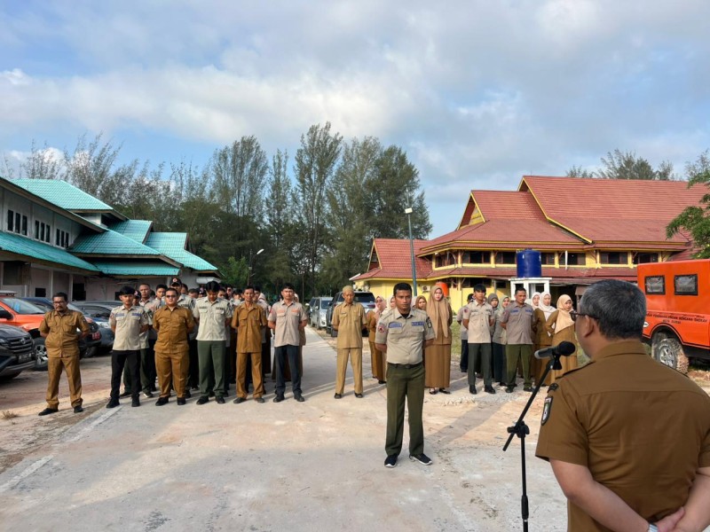 Pimpin Apel di BPBD, Sekdako Dumai Tekankan Optimalisasi Mitigasi dan Penanggulangan Bencana