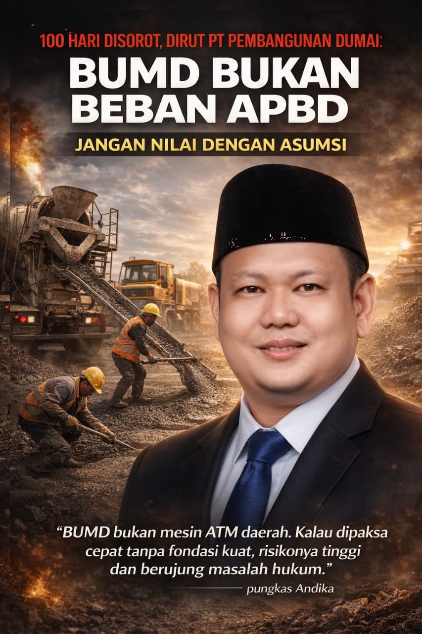 100 Hari Kepemimpinan Disorot, Dirut PT Pembangunan Dumai Pilih Fondasi Ketimbang Sensasi