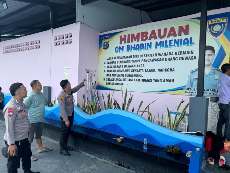 Jaga Liburan Hari Raya, Polsek Tembilahan Laksanakan Patroli di Tempat Wisata