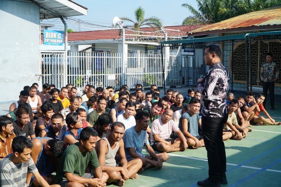 Karutan Dumai Tekankan Kebersihan dan Disiplin Sejak Hari Pertama, Warga Binaan Baru Ikuti Mapenaling
