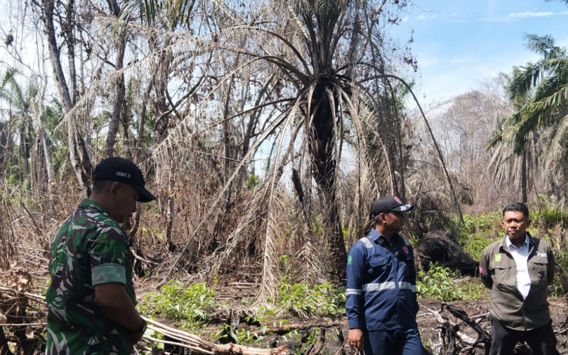 Babinsa dan BPBD Gelar Patroli Terpadu Cegah Karhutla di Bagan Besar Timur