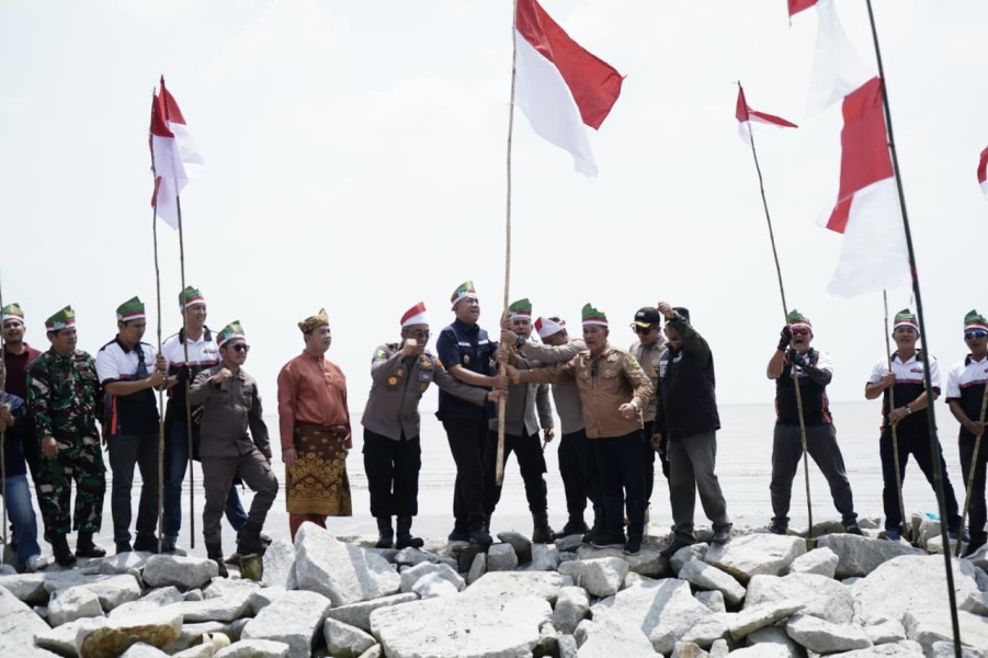 Ekspedisi merah putih presisi,polda riau tembus pulau rangsang,hadirkan negara di teras NKRI