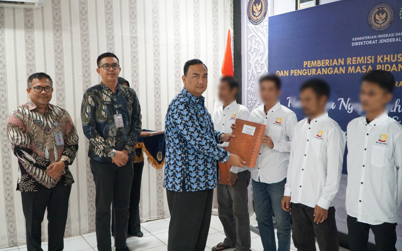 Jelang Idul Fitri, 671 Warga Binaan Rutan Dumai Terima Remisi Khusus