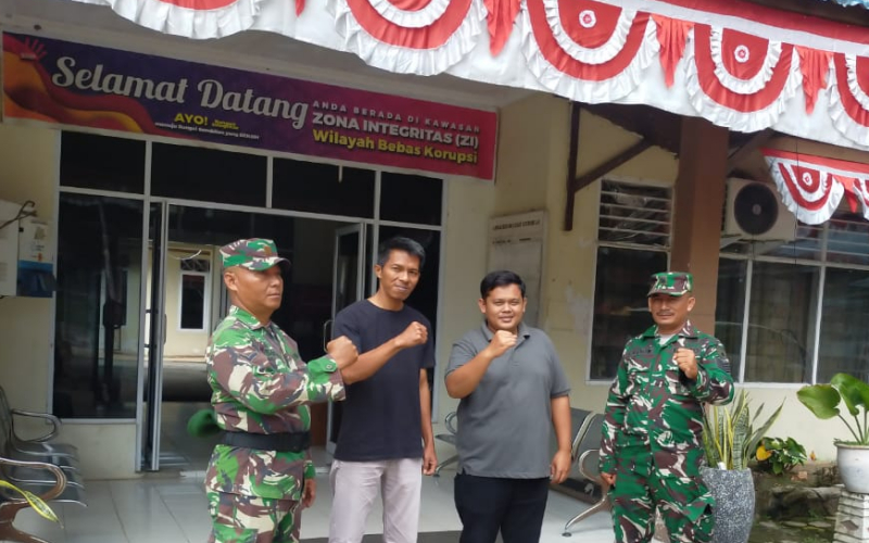 Sinergitas TNI Bersama Komponen Pendukung, Koramil 03 Sei Sembilan Gelar Patroli