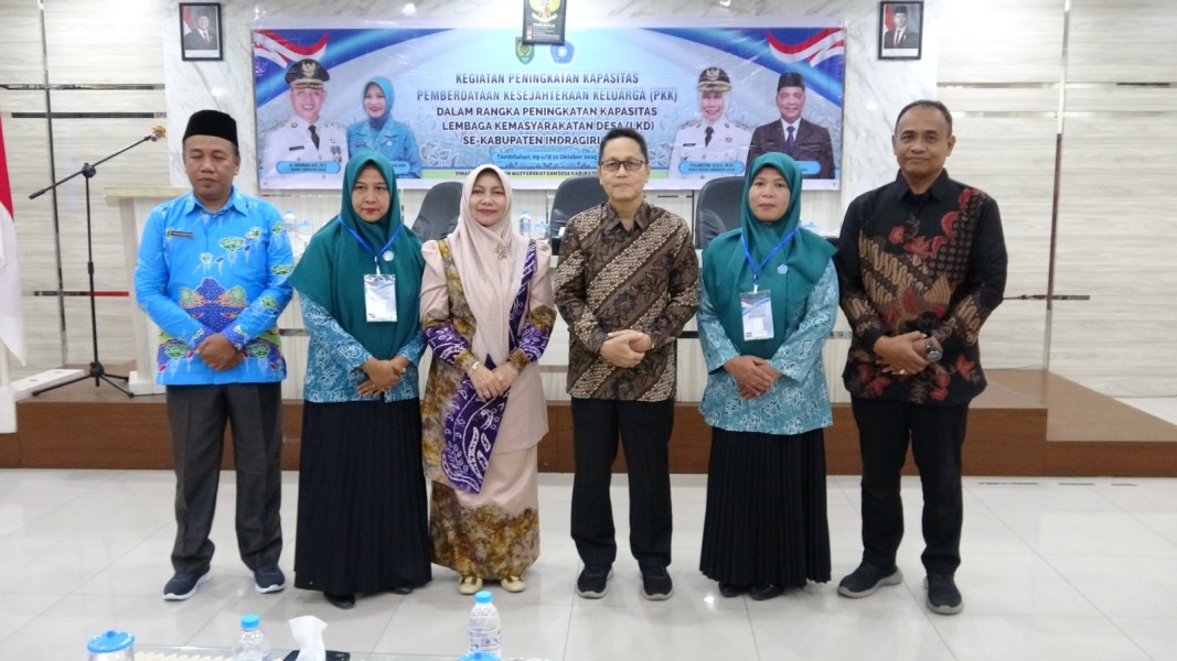 Dinas PMD Inhil Tingkatkan Kapasitas PKK dan LKD se-Kabupaten Indragiri Hilir