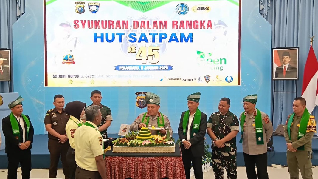 Syukuran HUT ke-45 Satpam, Kapolda Riau: Perannya Sangat Strategis Jaga Kamtibmas