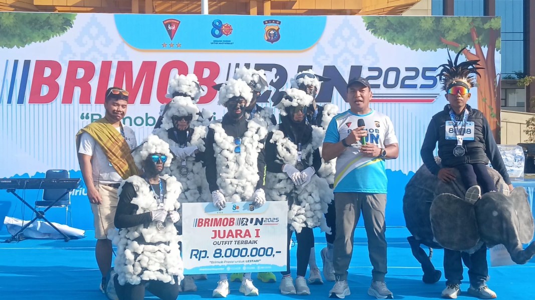 Kapolda Riau Serukan Keadilan untuk Tesso Nilo dalam Brimob Run 2025