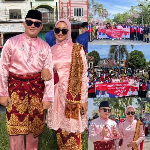 Kelurahan Kerinci Barat Turut Meriahkan Pawai Budaya HUT Pelalawan ke-26