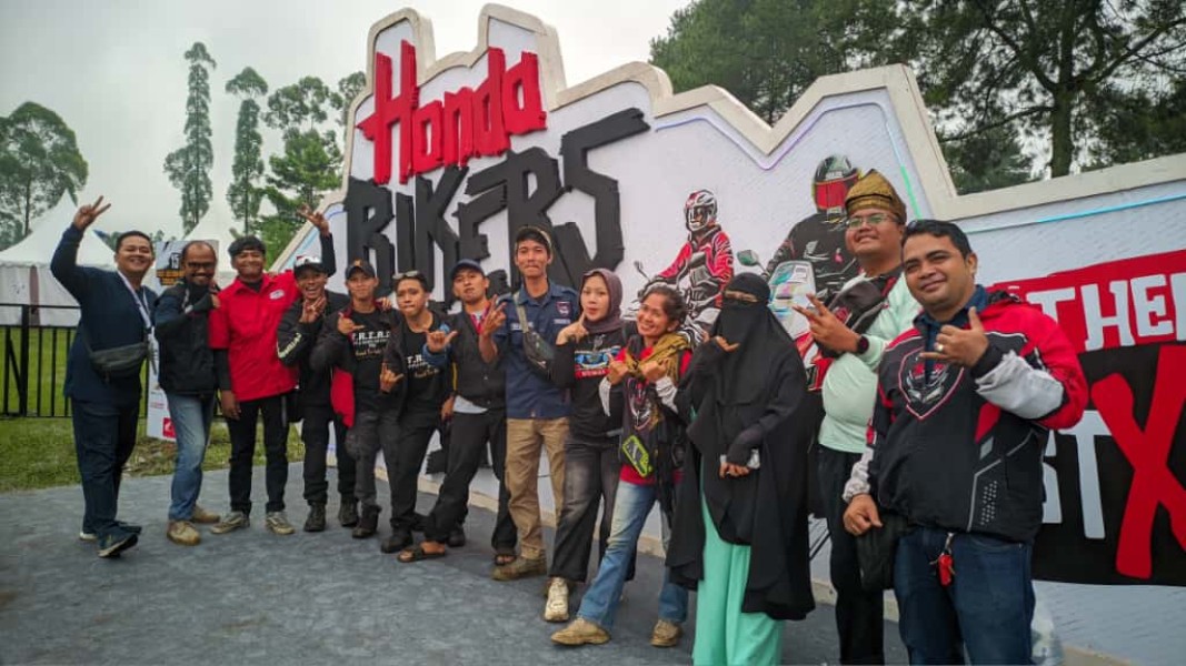 Meriahkan HBD Nasional di Garut, Honda Bikers Pekanbaru Tempuh Touring 1548 Km