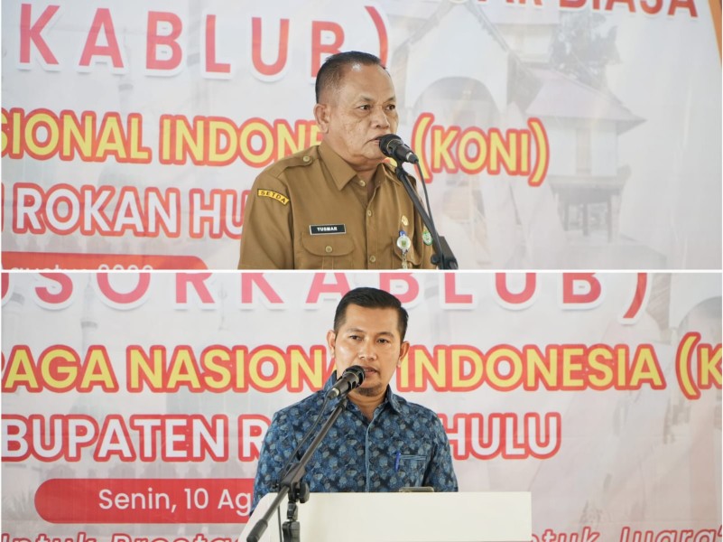 Rusdi Hidayatullah Terpilih Aklamasi Pimpin KONI Rohul 2026-2030
