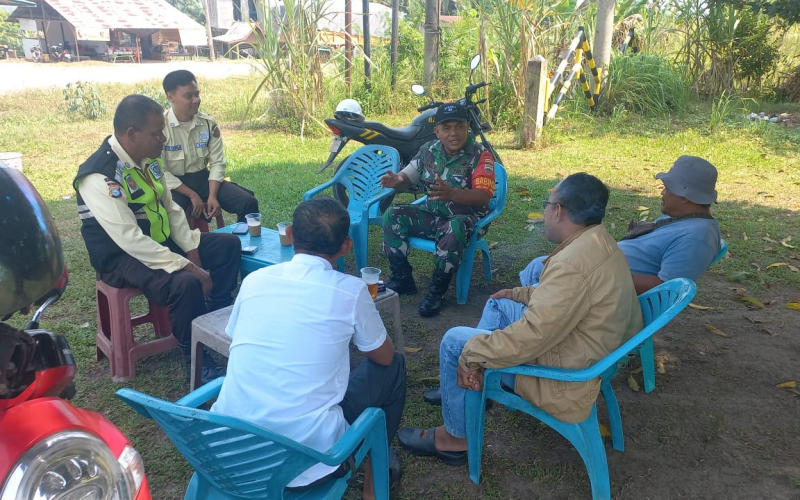 Penguatan Binter oleh Babinsa Koramil 02 Bukit Kapur