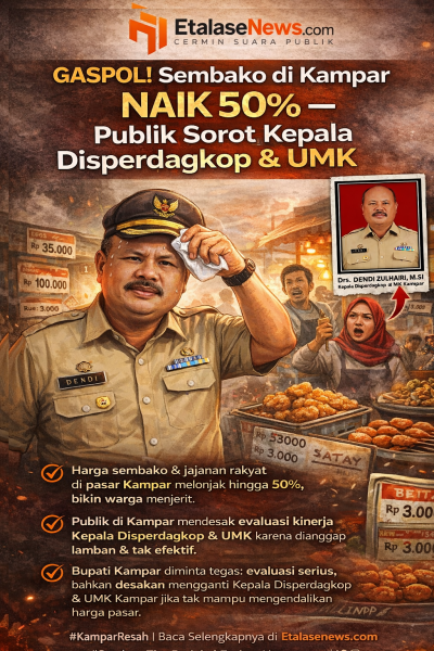 Harga Sembako Bergejolak di Kampar, Jajanan Rakyat Ikut Melonjak hingga 50 Persen