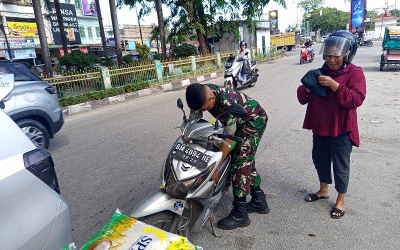 Kodim Dumai Gelar Gerakan Pangan Murah Bersama Bulog