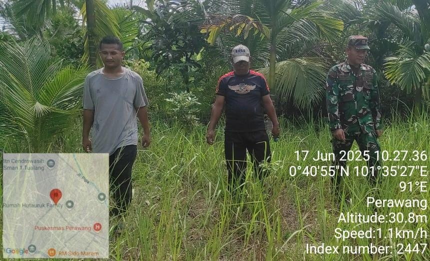 Babinsa Koramil 04/Perawang Laksanakan Patroli Karhutla di Kelurahan Perawang, Titik Api Masih Terpantau Nihil