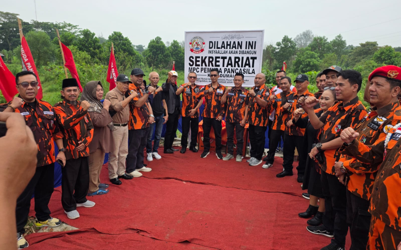 MPC Pemuda Pancasila Kota Dumai Resmikan Lahan Pembangunan Sekretariat