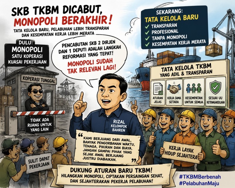 SKB TKBM Dicabut, Rizal: ‘Monopoli Sudah Tak Relevan Lagi di Pelabuhan’