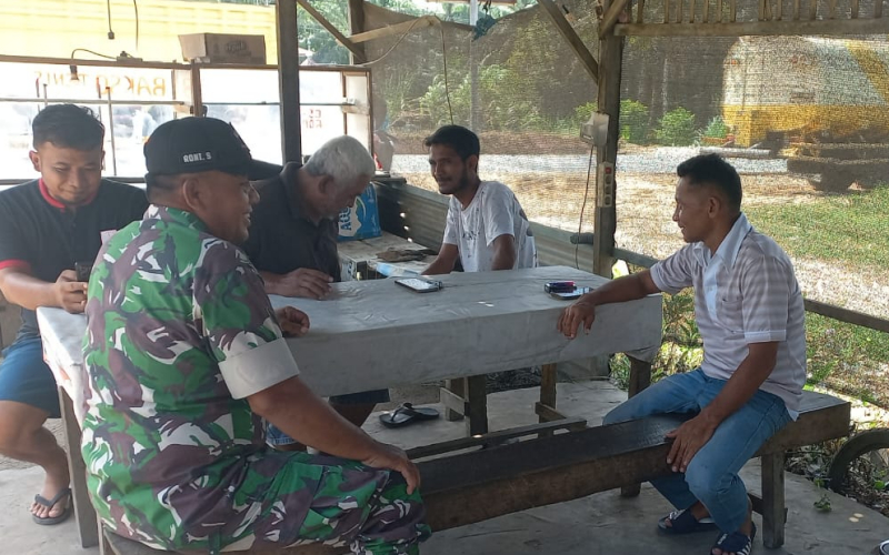 Cegah Gangguan Objek Vital Nasional, Koramil 02 Intensifkan Patroli Pipa Minyak