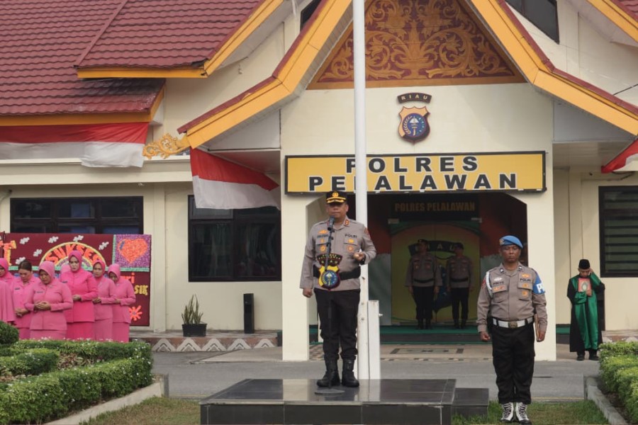 Kapolres Pelalawan Pimpin Sertijab Kasat Lantas, Tegaskan Komitmen Tingkatkan Pelayanan kepada Masyarakat