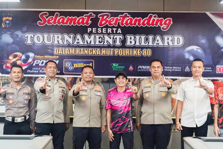 HUT Bhayangkara ke-80, Polres Rohul Gelar Turnamen Biliard untuk Cetak Atlet & Bentengi Generasi Muda dari Pengaruh Negatif