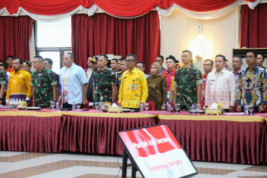 Dandim 0314/Inhil Hadiri Rakor Lintas Sektor Operasi Lilin Lancang Kuning Pengamanan Nataru