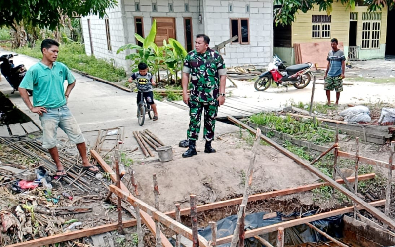 Jembatan Beton Tahap V Terus Dibangun, Dandim 0320/Dumai: Demi Akses Aman bagi 320 Warga