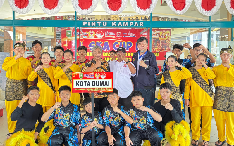 Kejurda Barongsai Riau 2025 Sukses Digelar, KONI Dumai Berikan Dukungan Penuh